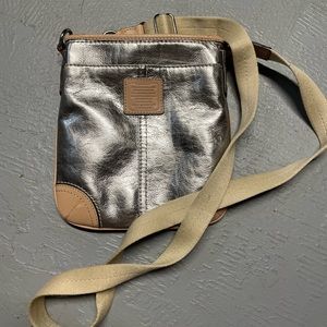 Coach metallic crossbody